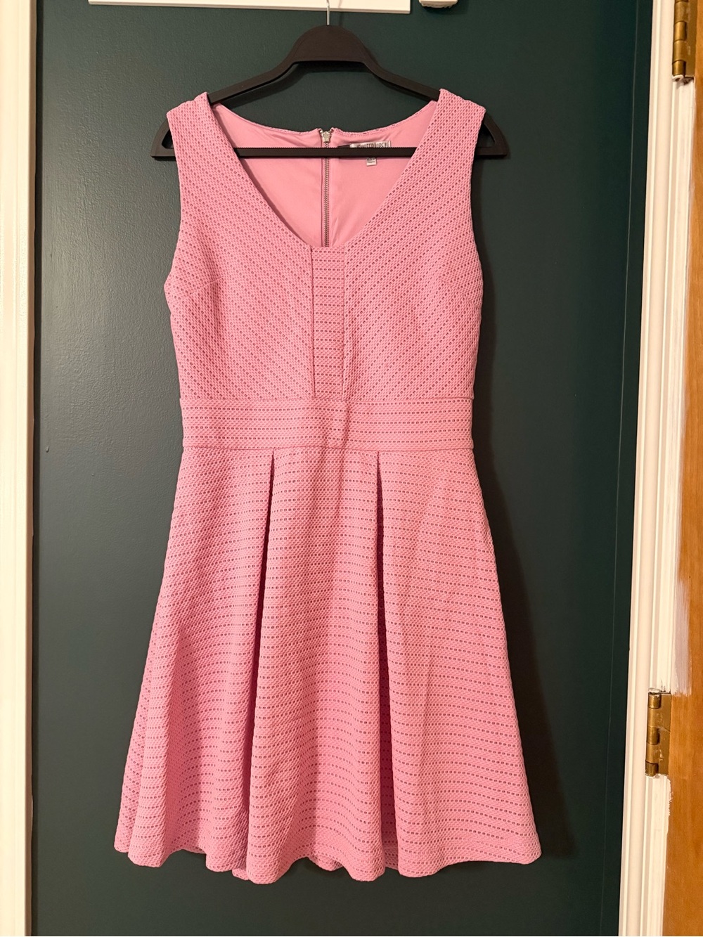 Jennifer Lopez Pink Sleeveless Fit-and-Flare Dress